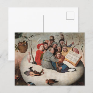 Carte Postale Le concert dans l'oeuf par Hieronymus Bosch