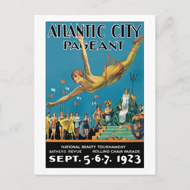 Carte Postale Le concours de la ville d'Atlantique (Devant)