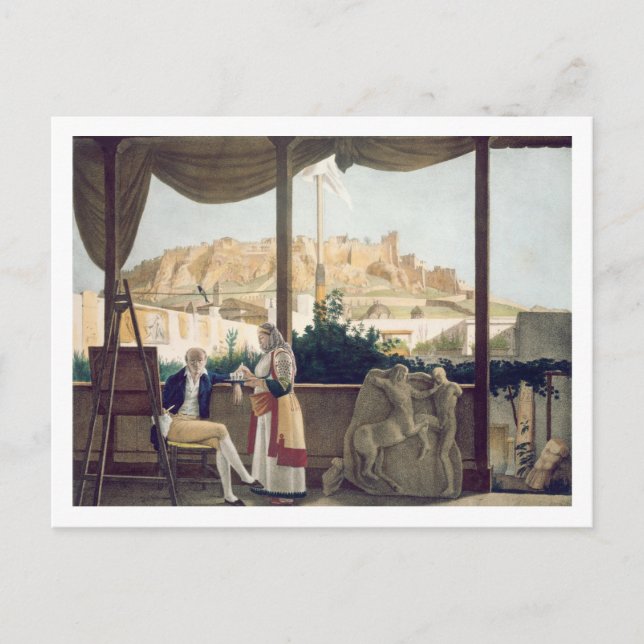 Carte Postale Le consul français, Monsieur Fauvel, en terrasse (Devant)