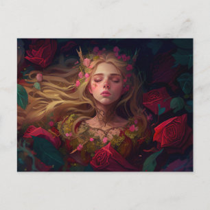 Carte Postale Le Conte de la femme endormie