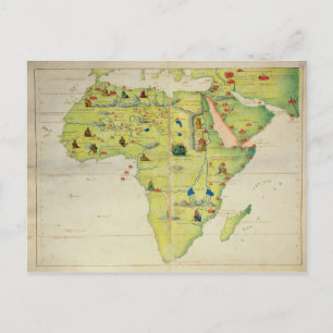 Carte Postale Le continent africain