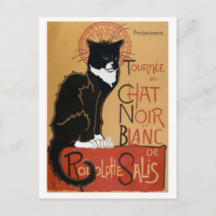 Carte Postale Le Conversation Noir et Blanc