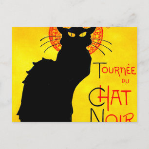 Carte Postale Le Conversation Noir Vintage
