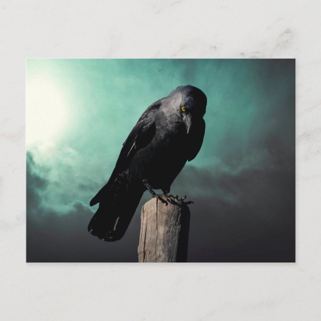 Carte Postale Le corbeau (Devant)