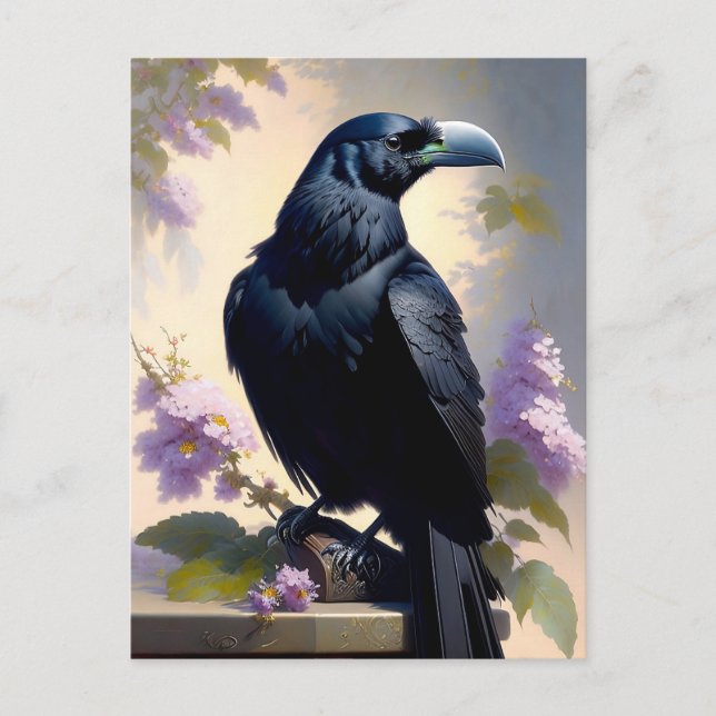 Carte Postale le corbeau (Devant)