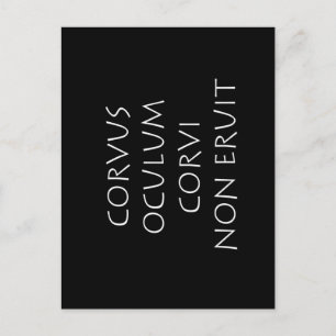 Carte Postale Le corbeau n'arrache pas l'œil du corbeau