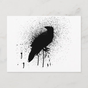 Carte Postale Le corbeau noir