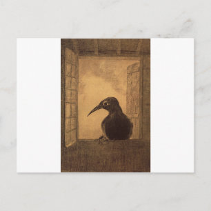 Carte Postale Le Corbeau par Odilon Redon