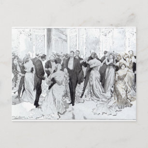 Carte Postale Le Cotillon, du Daily Life Upstairs, 1902