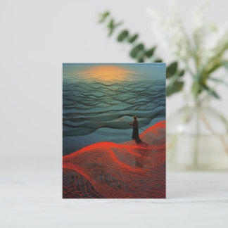 Carte Postale Le coucher du soleil des pêcheurs