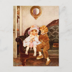 Carte Postale Le couple en fuite