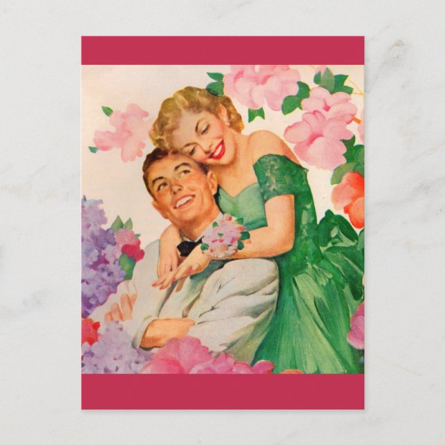 Carte Postale le couple heureux (Devant)