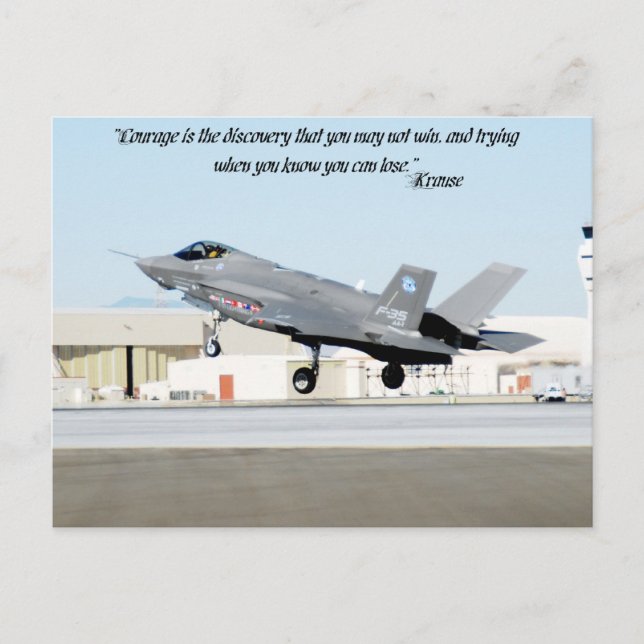 Carte Postale "Le courage est la découverte que vous ne pouvez p (Devant)