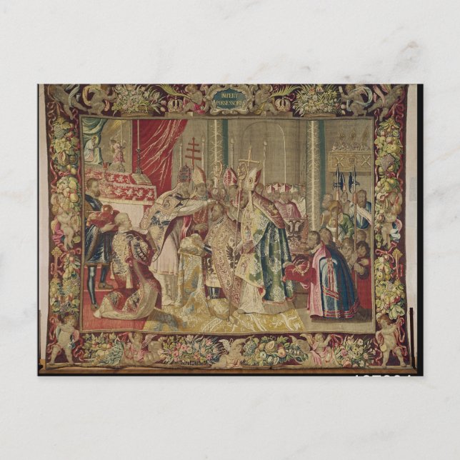 Carte Postale Le couronnement de Charles V (Devant)