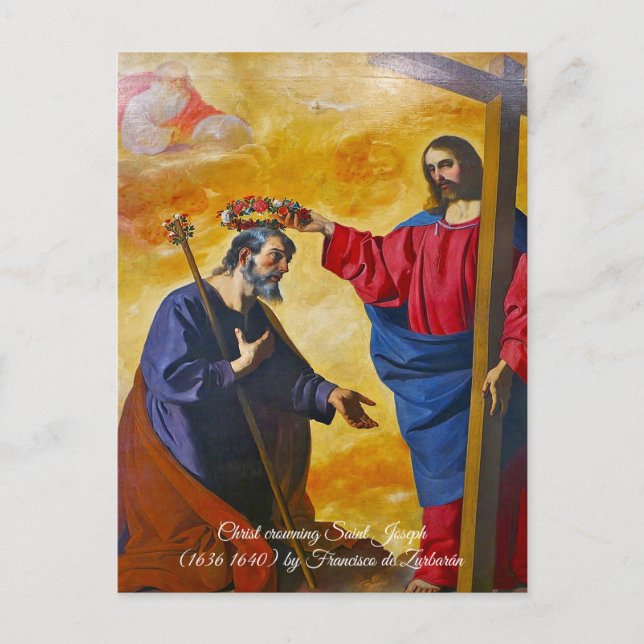 Carte Postale Le couronnement de Saint Joseph (Devant)