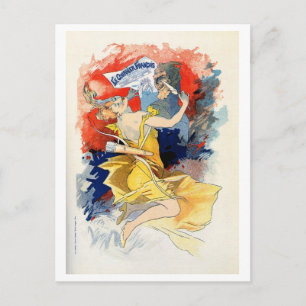 Carte Postale Le courrier français Annonce vintage