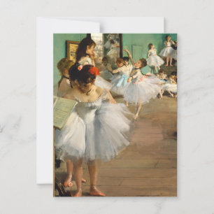 Carte Postale Le cours de danse, célèbre peinture