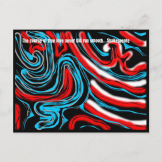 Carte Postale Le cours du vrai amour...