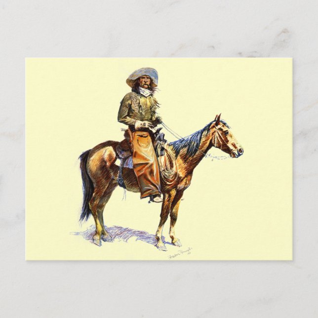 Carte Postale Le Cow-boy (Devant)