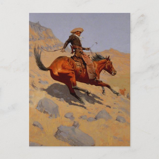 Carte Postale Le cowboy (Devant)