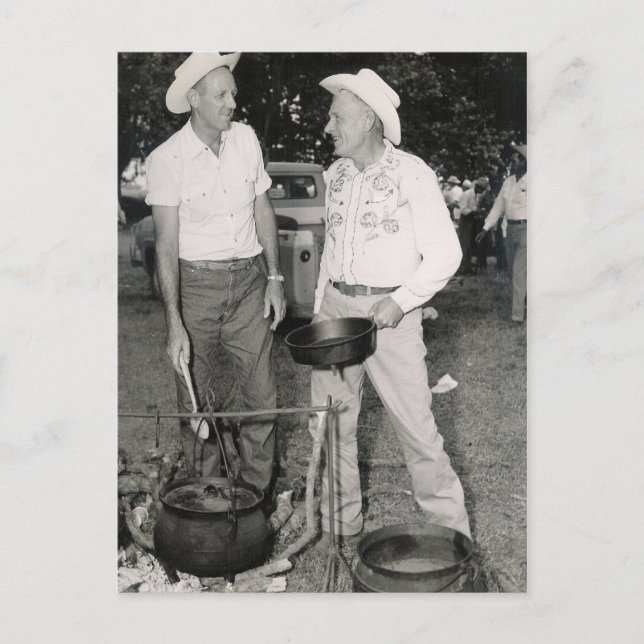 CARTE POSTALE LE COWBOY FAIT CUIRE #5 (Devant)