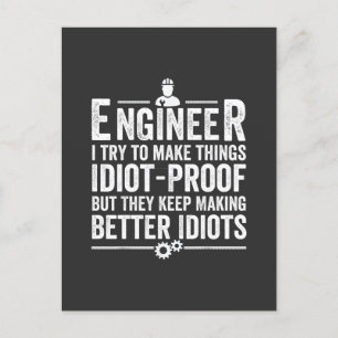 Carte Postale Le Crétin d'Engineer I