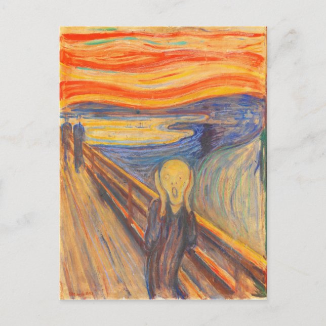 Carte Postale Le cri d'Edvard Munch (Devant)