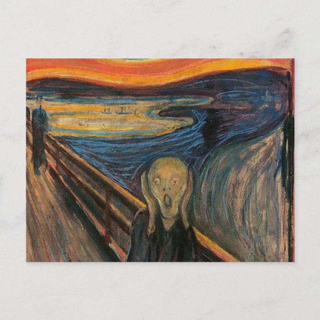 Carte Postale Le cri d'Edvard Munch (Devant)