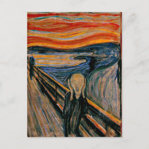 Carte Postale Le cri d'Edvard Munch
