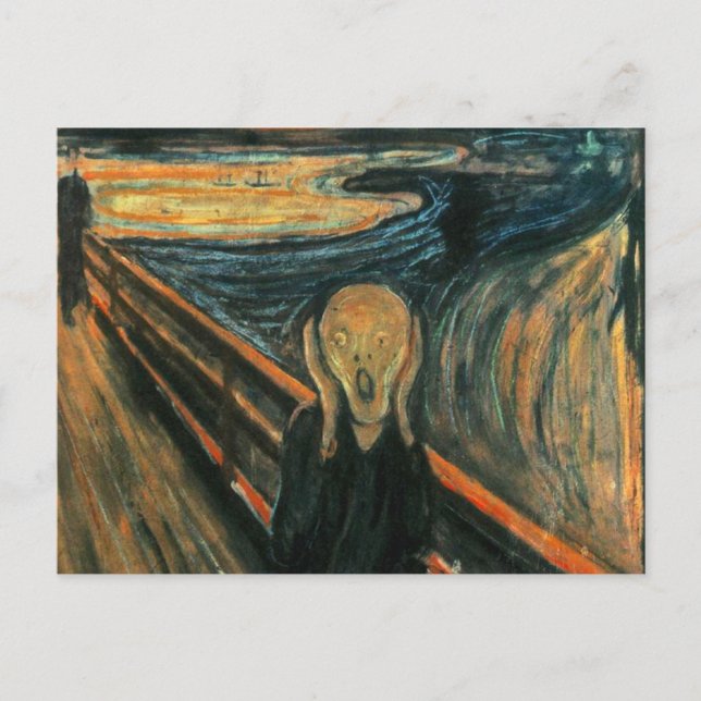 Carte Postale Le cri Edvard Munch Art Expressionniste Moderne (Devant)