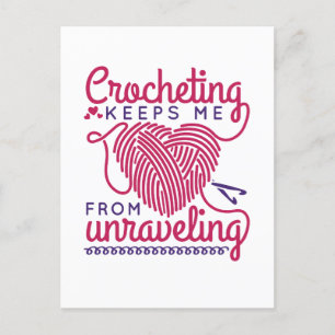 Carte Postale Le Crochet M'Empêche De Me Démêler