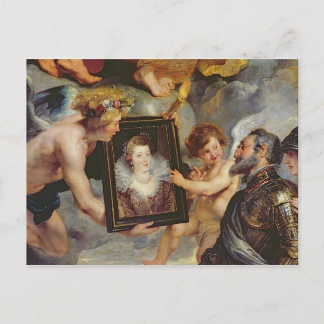 Carte Postale Le cycle du Médicis : Henri IV reçoit le portrait (Devant)