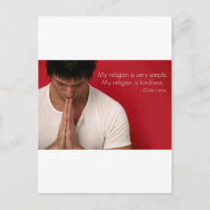 Carte Postale Le dalaï-lama : "ma religion est la gentillesse"