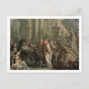 Carte Postale Le débarquement de Cléopâtre au tarse (huile
