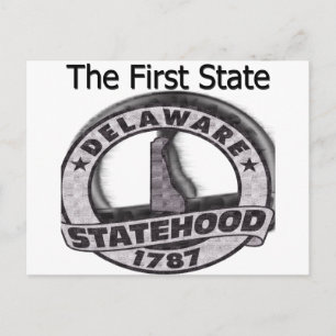 Carte Postale Le Delaware, Premier État