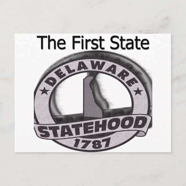 Carte Postale Le Delaware, Premier État (Devant)