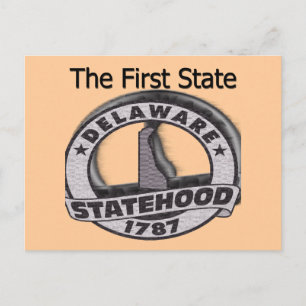 Carte Postale Le Delaware, Premier État