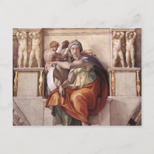 Carte Postale Le Delphic Sibyl - Fresco Chapelle Sixtine