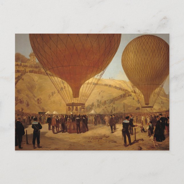 Carte Postale Le départ de Leon Michel Gambetta (Devant)