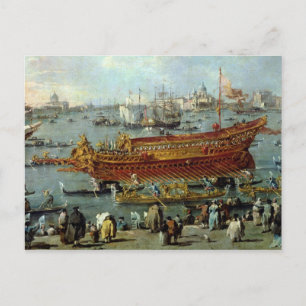 Carte Postale Le départ du Bucentaur
