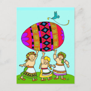 Carte Postale Le destin du monde L'art populaire ukrainien