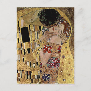 Carte Postale Le détail du baiser de Gustav Klimt (vers 1908)