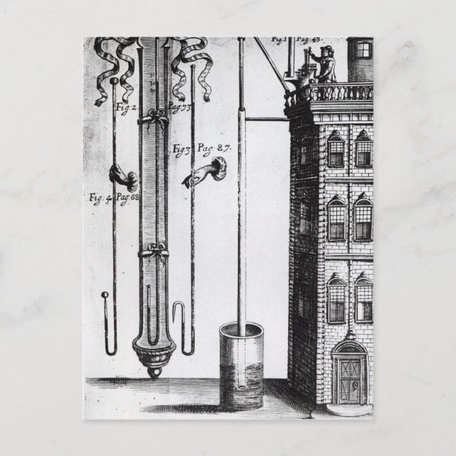 Carte Postale Le développement de la pompe à eau par Robert Boyl (Devant)