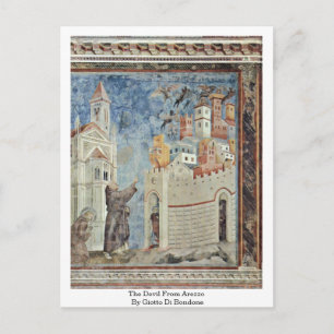 Carte Postale Le Diable D'Arezzo Par Giotto Di Bondone