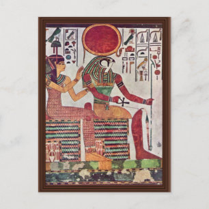 Carte Postale Le Dieu Re-Harakleti Amentit Et La Déesse De