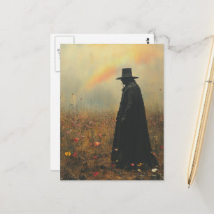 Carte Postale Le docteur de la peste effrayant dans la prairie