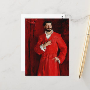Carte Postale Le docteur Pozzi à la maison par John Singer Sarge