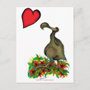 Carte Postale le dodo amoureux de tony fernandes