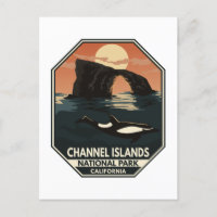 Le Dolphin Retro Emblem du Parc national des Îles-