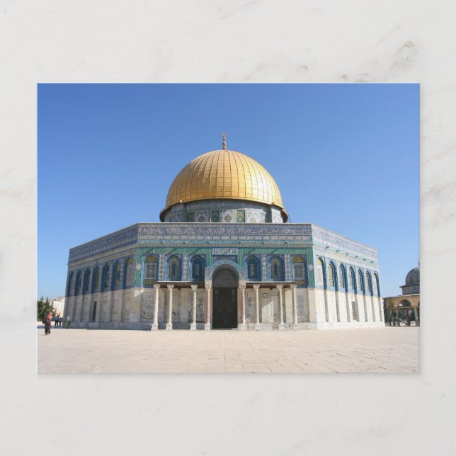 Carte Postale Le Dôme du Rocher, Al Aqsa, Jérusalem (Devant)